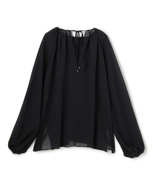 BEIGE， IVES / ゴールドビーズブラウス Black