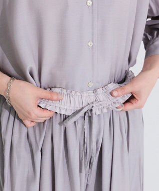 Green Parks 接触冷感シルキータッチローンスカーチョ Gray Beige
