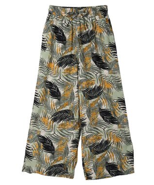 CRAFT STANDARD BOUTIQUE レーヨン柄プリントワイドパンツ Green