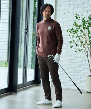 23区GOLF 【MEN】ガンクラブチェックプリントパンツ ダークブラウン系3