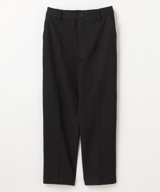 ANY 【洗濯機可/ストレッチ/ウエストゴム/裏起毛】マルチファンクションストレッチテーパードパンツ ブラック