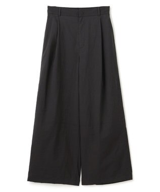 UNFILO L シアーワイドパンツ ブラック