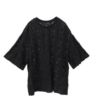 Green Parks ・ＳＵＧＡＲ　ＳＰＯＯＮ　シャーリングカットレースＴＥＥ Black