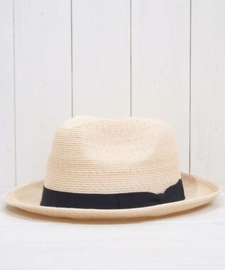 石田製帽 【UNISEX】 マニラ麻 中折れソフトハット ナチュラル