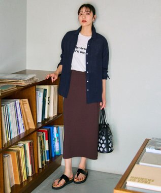 UNFILO 【新色追加】BEAUTY FORM-Tコットン ロゴフレンチT オフ(2行ロゴ)