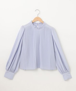  プリーツジョーゼットブラウス