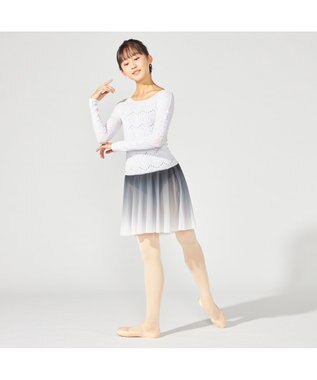 Chacott 【ノーソーイングニット】ノーソーイングクルーネックトップ ラベンダー