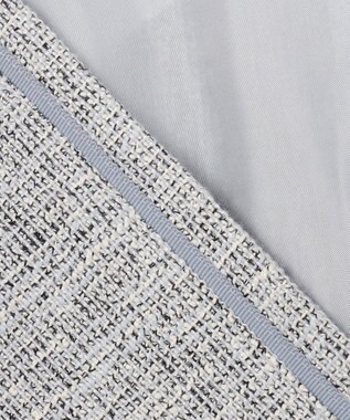 ANY SIS ライトストレッチ ツイード ジャケット グレーシャンブレー