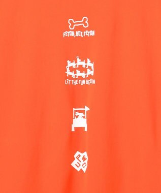 PW CIRCULUS 【吸水速乾 / UV遮蔽率96.3% UVカット / ストレッチ】【WOMEN】ポケットモックT ゴルフウェア レディース オレンジ系