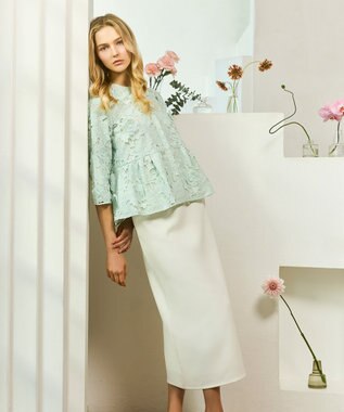 TOCCA FLOATING FLOWER ブラウス ライトグリーン系