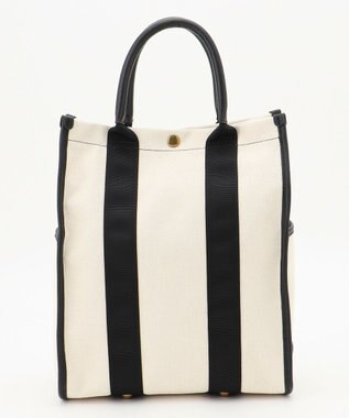 LA BAGAGERIE クラシックタテナガトート ブラック×ナチュラル