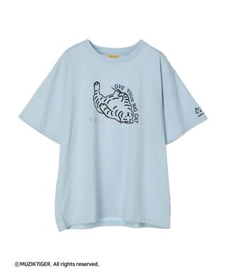 Green Parks ムジークタイガー／ＢＩＧ　ＣＡＴ　Ｔシャツ Light Blue