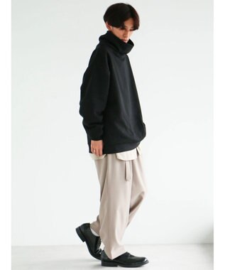 CRAFT STANDARD BOUTIQUE 【男女兼用】裏起毛タートルスウェット Black