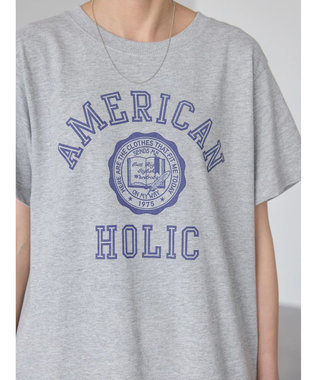 AMERICAN HOLIC ＡＭＥＲＩＣＡＮ　ＨＯＬＩＣ　ＴＥＥ2 Gray Mixture