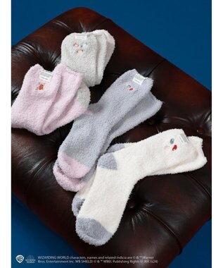 Green Parks ハリーポッター／ワンポイントルームソックス Ivory