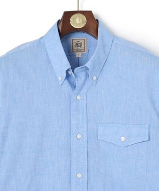 J.PRESS MEN 【WEB・一部店舗限定】リネンコットン シャツ/B.D サックスブルー系