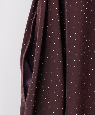 J.PRESS LADIES 【洗える】フェミニッシュパウダー dots ワンピース ワイン系5
