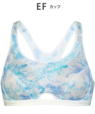 CW-X 【WOMEN】 スポーツブラ ミディアム サポートタイプ 【動いてもズレにくい】 吸汗速乾（本体） HTY007 /ワコール サックス