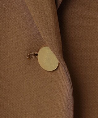 BEIGE， GYPSUM / シルキータッチ ショールカラージャケット Brown