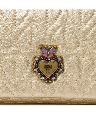 ANNA SUI ドリーミー かぶせ長財布 ゴールド