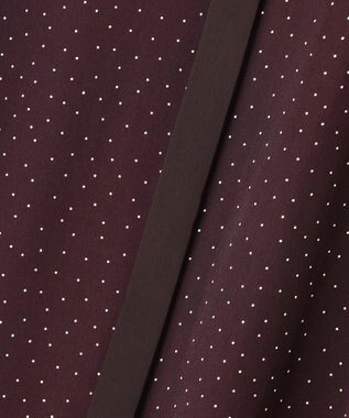 J.PRESS LADIES 【洗える】フェミニッシュパウダー dots ワンピース ワイン系5