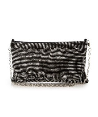 UNBILLION カシュカシュ cachecache / メタリックビーズスクエアミニショルダー ブラック