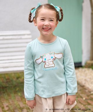 エニィファム anyFAM Tシャツ・カットソー 100 白き 女の子 スモーキーラベンダー 子供服 ベビー服 キッズ アウトレット ユーズド 【