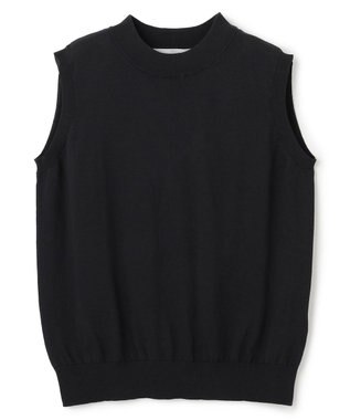 UNFILO L UVモイスト スリーブレスニット ブラック