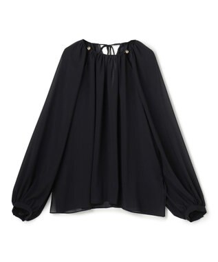 BEIGE， IVES / ゴールドビーズブラウス Black