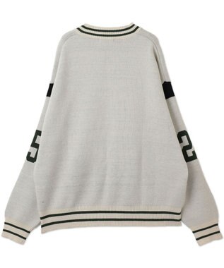 WEGO 【ユニセックス着用ITEM】ラインリブゲームロゴプルオーバー ホワイト