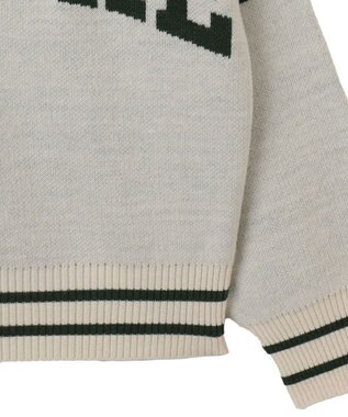 WEGO 【ユニセックス着用ITEM】ラインリブゲームロゴプルオーバー ホワイト