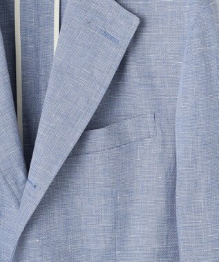J.PRESS MEN 【WEB・一部店舗限定】リネンブリーザブルメッシュ ジャケット サックスブルー系