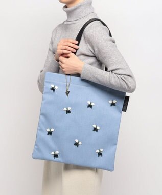 ANNA SUI チェリー トートバッグ ライトブルー