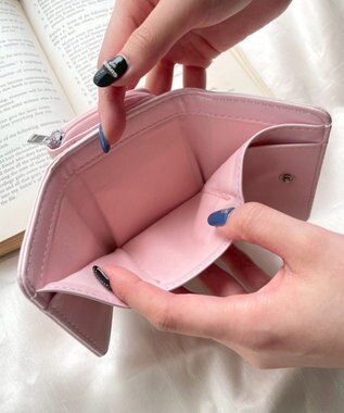 WEGO イニシャルパーツミニウォレット ライトピンク