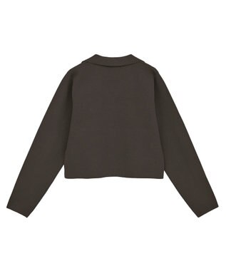 Green Parks ・ｓｗｉｎｇ　ｂｙ　ニット開襟カーディガン Brown