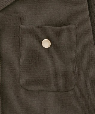 Green Parks ・ｓｗｉｎｇ　ｂｙ　ニット開襟カーディガン Brown