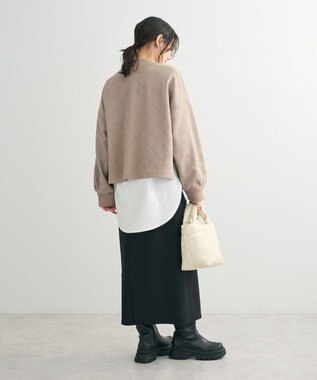 Green Parks ・ＥＬＥＮＣＡＲＥ　ＤＵＥ　エンボスプルオーバー Gray Beige