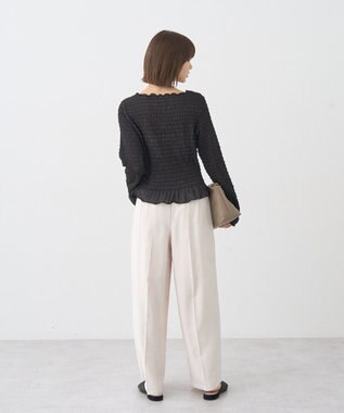 earth music&ecology シャーリングメロープルオーバー Black