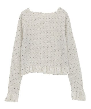 earth music&ecology シャーリングメロープルオーバー Dot