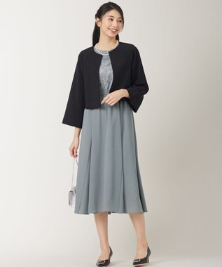 ANY SIS S 【洗える】フラワー刺繍パーツ ワンピース ミント