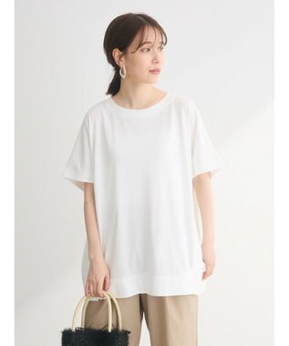 Green Parks フレンチスリーブ脇ドッキングカットプルオーバー Off White