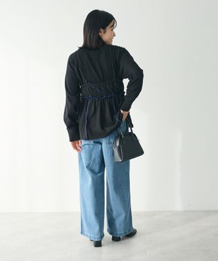 CRAFT STANDARD BOUTIQUE 配色メローキャミトップス Oatmeal