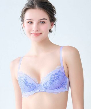 BRADELIS New York 【BRADELIS New York】ジャスミンステップ１ブラ23S1 しっかりバストを集めてナチュラルなシルエットを作る補整ブラ ブルー