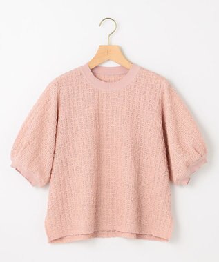 組曲 S レーシージャージーニットライク カットソー ピンク系