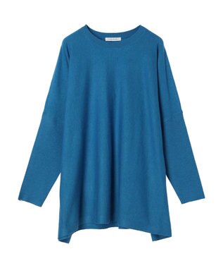 AMERICAN HOLIC バイパチポンチョライクＢＩＧニットチュニック Blue