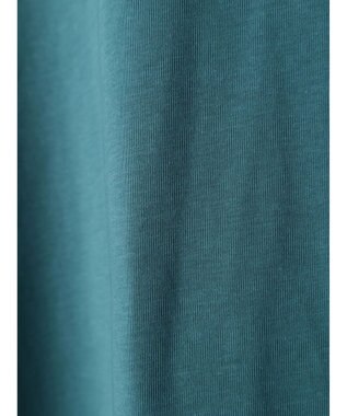 earth music&ecology プレーティング天竺Ａラインワンピース Green