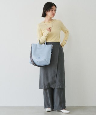 russet スリム2WAYトートバッグ <クラウズナイロン>(CE-1501-WEB) L.Blue