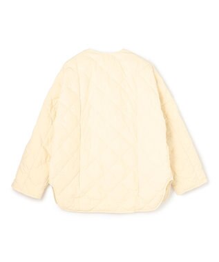 UNFILO 【自宅で洗濯OK / 軽量で暖かい】TAIONコラボ キルティングブルゾン クリーム