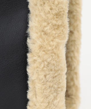 ICB 【CLASSY.1月号掲載】トリミングスクエア ショルダーバッグ ブラック系