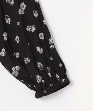 組曲 L ギャザーライトデシンボウタイ付き ワンピース ブラック系5